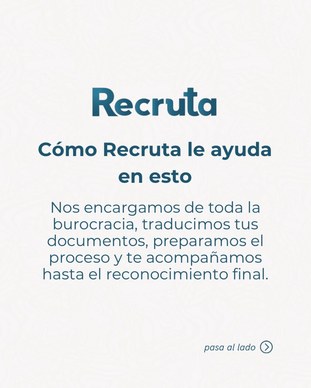 Instagram post from recruta.group. This post is in position 3.